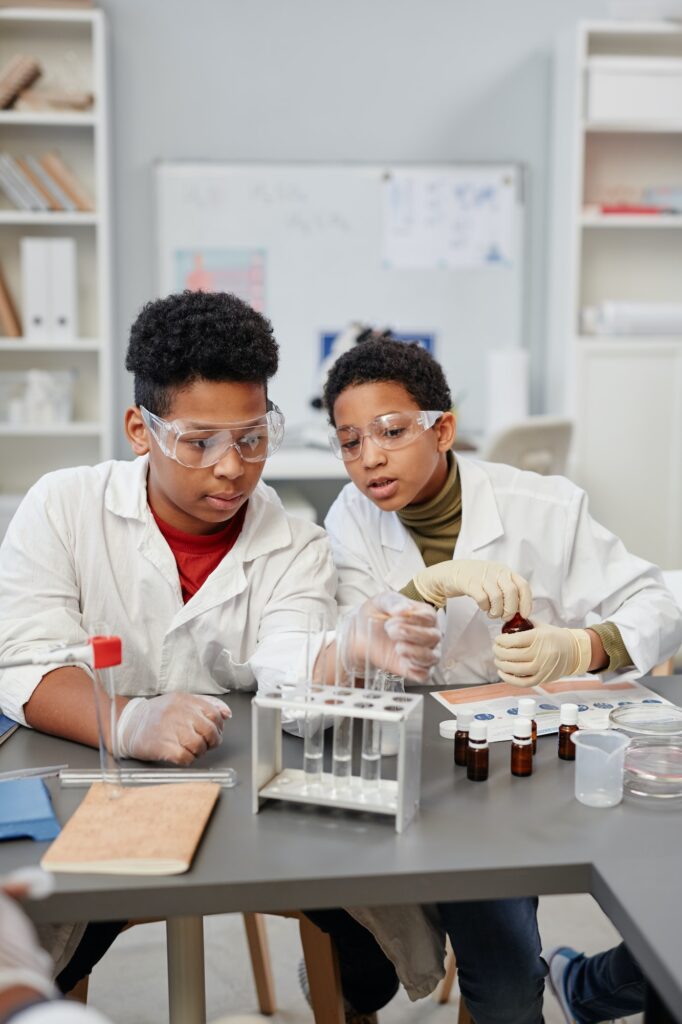 Kids in Science Laboratory